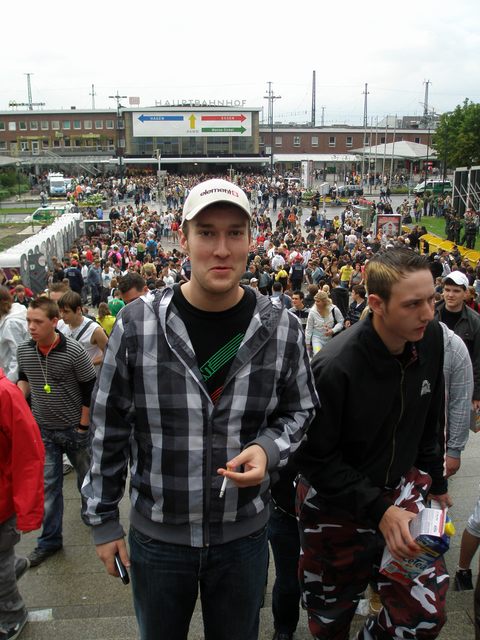 Juraj na stanici v Dortmunde