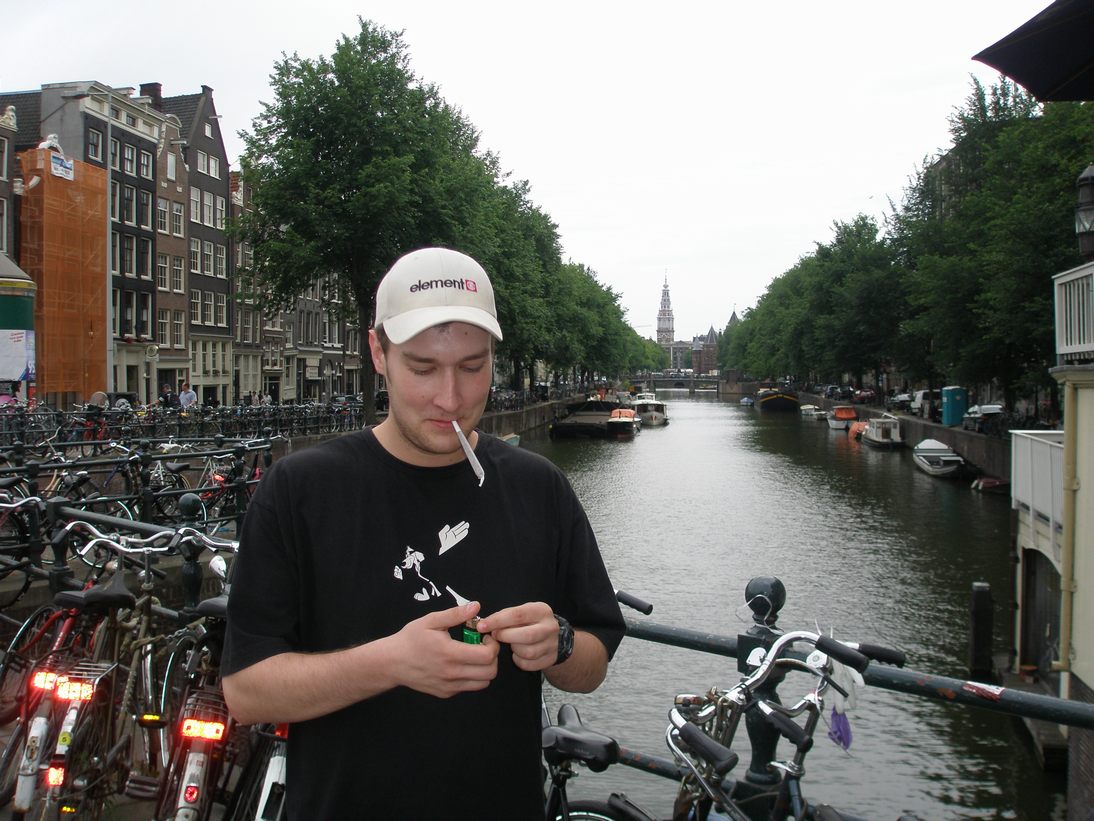 Juraj obdivuje amsterdamske grachty